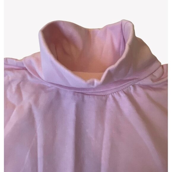 NWOT All American Comfort Women's Plus Size M 14-16 Long Sleeve Pink Turtleneck - Picture 3 of 8